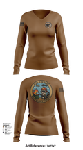 D Co 3-82 GSAB Maintenance Platoon 61791905 Women's Long Sleeve V-neck Shirt - 101