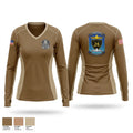 Destroyer Squadron 28 4735606 Women's Long Sleeve V-neck Shirt - 1