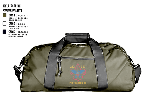 Duffle Bag, Scouts BSA, Spirit Store, Teamtime, Team time, sublimation, custom sports apparel, team uniforms, spirit wear, spiritwear, sports uniforms, custom shirts, team store, custom team store, fundraiser sports, apparel fundraiser