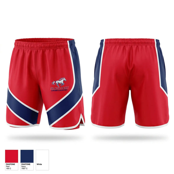 Track Shorts, Plaza Park Pacers, Cross Country, Teamtime, Team time, sublimation, custom sports apparel, team uniforms, spirit wear, spiritwear, sports uniforms, custom shirts, team store, custom team store, fundraiser sports, apparel fundraiser