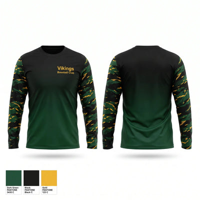 Vikings Baseball Club 2714017 Long Sleeve Performance Shirt - 2
