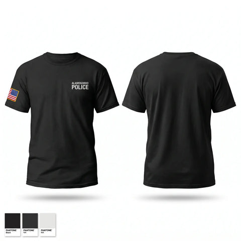 Old School Cotton Feel Shirt, Alamogordo Police, Police, Teamtime, Team time, sublimation, custom sports apparel, team uniforms, spirit wear, spiritwear, sports uniforms, custom shirts, team store, custom team store, fundraiser sports, apparel fundraiser