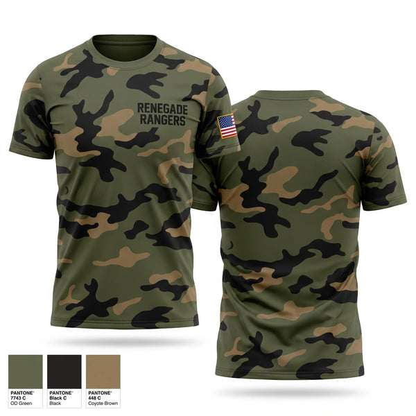 Short Sleeve Performance Shirt, Renegade Rangers, Army, Teamtime, Team time, sublimation, custom sports apparel, team uniforms, spirit wear, spiritwear, sports uniforms, custom shirts, team store, custom team store, fundraiser sports, apparel fundraiser
