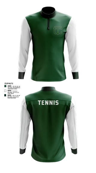 Quarter Zip Jacket, Cass Technical High School Girls Varsity Tennis Team, Tennis, Teamtime, Team time, sublimation, custom sports apparel, team uniforms, spirit wear, spiritwear, sports uniforms, custom shirts, team store, custom team store, fundraiser sports, apparel fundraiser