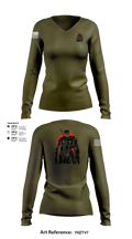 EAF 90361706 Women's Long Sleeve V-neck Shirt - 102