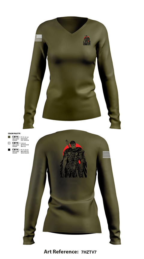 Women's Long Sleeve Vneck Shirt, EAF, Marines, Teamtime, Team time, sublimation, custom sports apparel, team uniforms, spirit wear, spiritwear, sports uniforms, custom shirts, team store, custom team store, fundraiser sports, apparel fundraiser