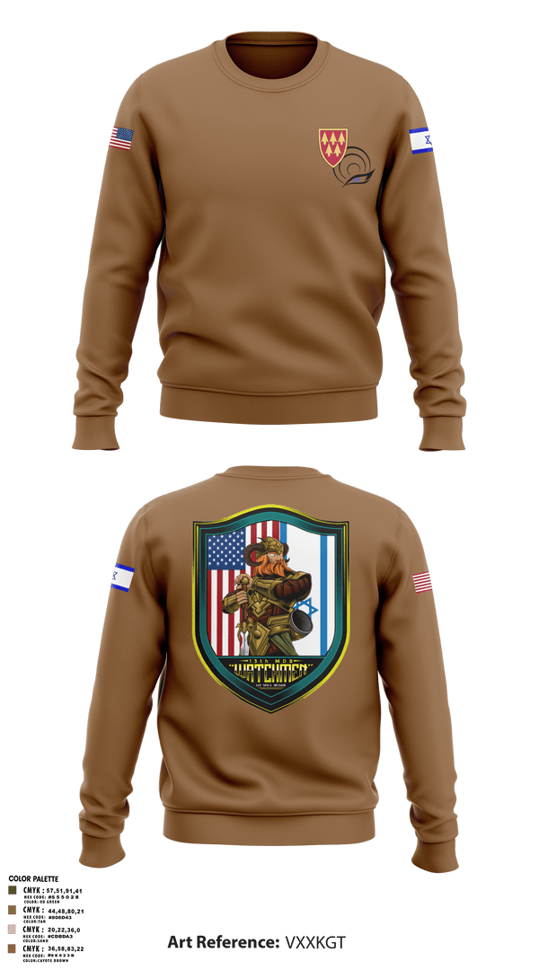 Crew Neck Sweatshirt, 13TH Missile Defense Battery, , Teamtime, Team time, sublimation, custom sports apparel, team uniforms, spirit wear, spiritwear, sports uniforms, custom shirts, team store, custom team store, fundraiser sports, apparel fundraiser