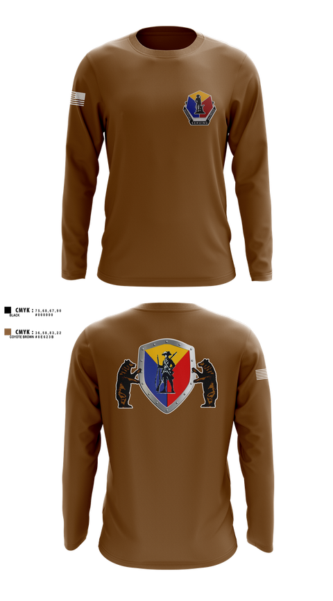 Long Sleeve Performance Shirt, Camp Crowder HHC, , Teamtime, Team time, sublimation, custom sports apparel, team uniforms, spirit wear, spiritwear, sports uniforms, custom shirts, team store, custom team store, fundraiser sports, apparel fundraiser