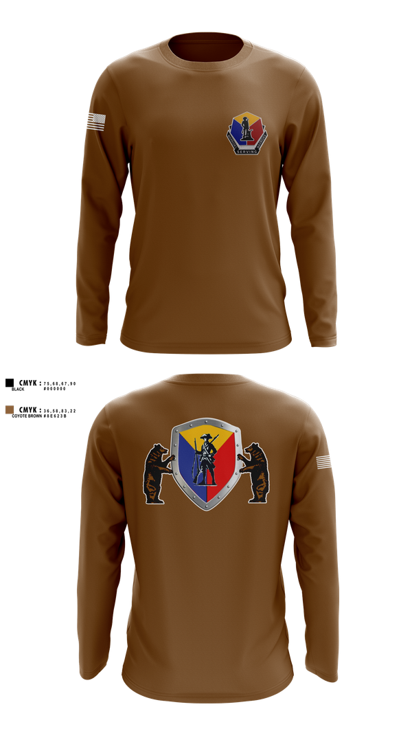Long Sleeve Performance Shirt, Camp Crowder HHC, , Teamtime, Team time, sublimation, custom sports apparel, team uniforms, spirit wear, spiritwear, sports uniforms, custom shirts, team store, custom team store, fundraiser sports, apparel fundraiser