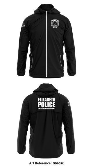 Windbreaker, Emergency Service Unit, Police, Teamtime, Team time, sublimation, custom sports apparel, team uniforms, spirit wear, spiritwear, sports uniforms, custom shirts, team store, custom team store, fundraiser sports, apparel fundraiser