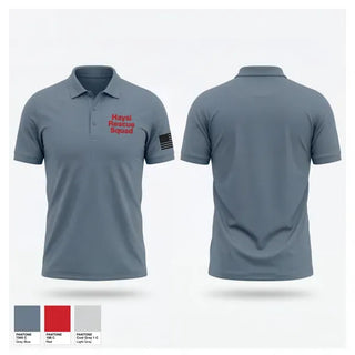 Short Sleeve Performance Polo, Haysi Rescue Squad, EMS/EMT, Teamtime, Team time, sublimation, custom sports apparel, team uniforms, spirit wear, spiritwear, sports uniforms, custom shirts, team store, custom team store, fundraiser sports, apparel fundraiser
