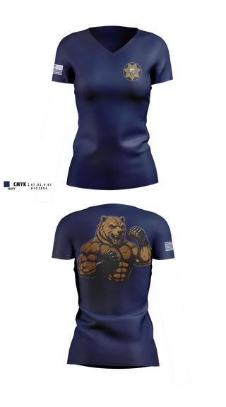 Womens Short Sleeve Vneck Shirt, Ucla police departments, Police, Teamtime, Team time, sublimation, custom sports apparel, team uniforms, spirit wear, spiritwear, sports uniforms, custom shirts, team store, custom team store, fundraiser sports, apparel fundraiser