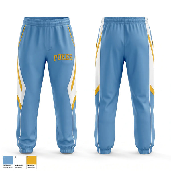Sweatpants, Pokes, Baseball, Teamtime, Team time, sublimation, custom sports apparel, team uniforms, spirit wear, spiritwear, sports uniforms, custom shirts, team store, custom team store, fundraiser sports, apparel fundraiser