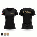 D Platoon Women's Short Sleeve V-neck Shirt - 1
