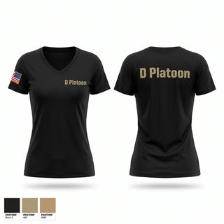 Womens Short Sleeve Vneck Shirt, D Platoon, Police, Teamtime, Team time, sublimation, custom sports apparel, team uniforms, spirit wear, spiritwear, sports uniforms, custom shirts, team store, custom team store, fundraiser sports, apparel fundraiser