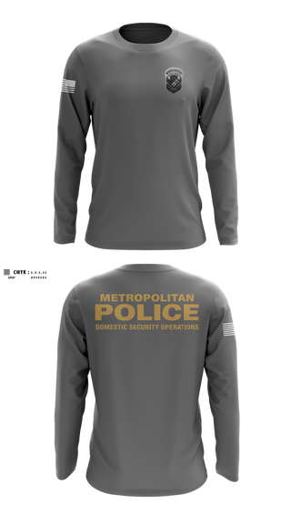 Long Sleeve Performance Shirt, Domestic Security Operations, Police, Teamtime, Team time, sublimation, custom sports apparel, team uniforms, spirit wear, spiritwear, sports uniforms, custom shirts, team store, custom team store, fundraiser sports, apparel fundraiser