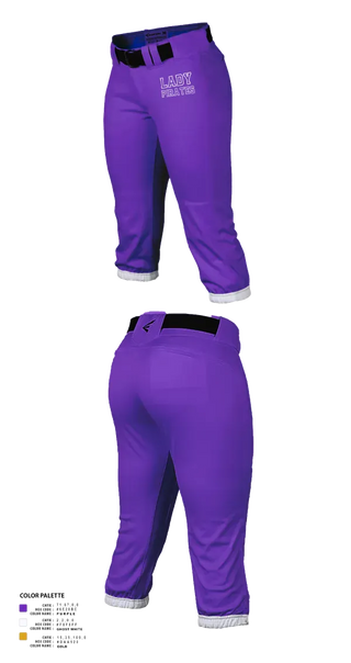 Softball Pants, Lady Pirates, Softball, Teamtime, Team time, sublimation, custom sports apparel, team uniforms, spirit wear, spiritwear, sports uniforms, custom shirts, team store, custom team store, fundraiser sports, apparel fundraiser