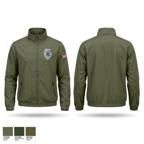 Windbreaker, Connecticut College Campus Safety, Police, Teamtime, Team time, sublimation, custom sports apparel, team uniforms, spirit wear, spiritwear, sports uniforms, custom shirts, team store, custom team store, fundraiser sports, apparel fundraiser