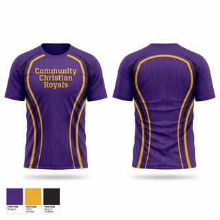 Short Sleeve Performance Shirt, Community Christian Royals, Baseball, Teamtime, Team time, sublimation, custom sports apparel, team uniforms, spirit wear, spiritwear, sports uniforms, custom shirts, team store, custom team store, fundraiser sports, apparel fundraiser