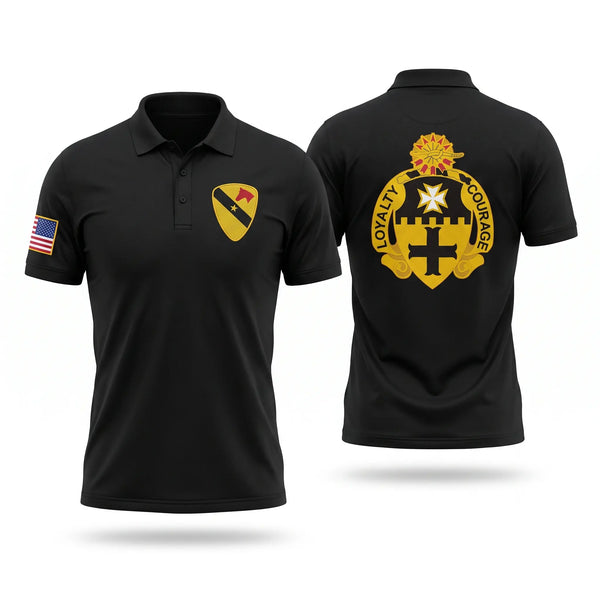 Short Sleeve Performance Polo, 2-5 Cav Lancers, Army, Teamtime, Team time, sublimation, custom sports apparel, team uniforms, spirit wear, spiritwear, sports uniforms, custom shirts, team store, custom team store, fundraiser sports, apparel fundraiser