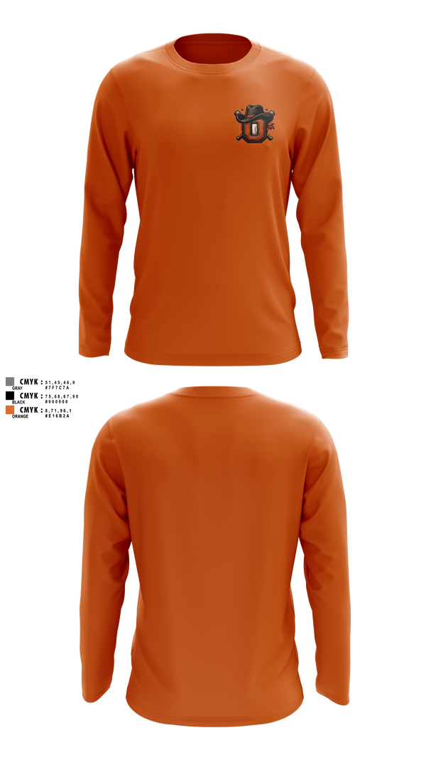 Long Sleeve Performance Shirt, Oxford Outlaws, Baseball, Teamtime, Team time, sublimation, custom sports apparel, team uniforms, spirit wear, spiritwear, sports uniforms, custom shirts, team store, custom team store, fundraiser sports, apparel fundraiser
