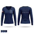 PICKEREL RESCUE SQUAD Women's Long Sleeve V-neck Shirt - 1