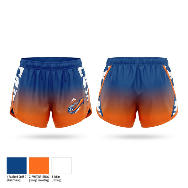 Womens Shorts, Uplift speed Project, Track & Field, Teamtime, Team time, sublimation, custom sports apparel, team uniforms, spirit wear, spiritwear, sports uniforms, custom shirts, team store, custom team store, fundraiser sports, apparel fundraiser