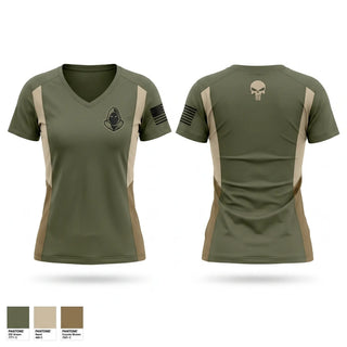 Womens Short Sleeve Vneck Shirt, Phantom, Army, Teamtime, Team time, sublimation, custom sports apparel, team uniforms, spirit wear, spiritwear, sports uniforms, custom shirts, team store, custom team store, fundraiser sports, apparel fundraiser