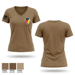 Womens Short Sleeve Vneck Shirt, 9th Comm Bn, Marines, Teamtime, Team time, sublimation, custom sports apparel, team uniforms, spirit wear, spiritwear, sports uniforms, custom shirts, team store, custom team store, fundraiser sports, apparel fundraiser