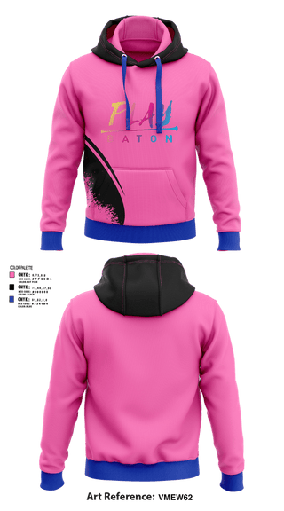 Hoodie, Play Baton, Cheer, Teamtime, Team time, sublimation, custom sports apparel, team uniforms, spirit wear, spiritwear, sports uniforms, custom shirts, team store, custom team store, fundraiser sports, apparel fundraiser