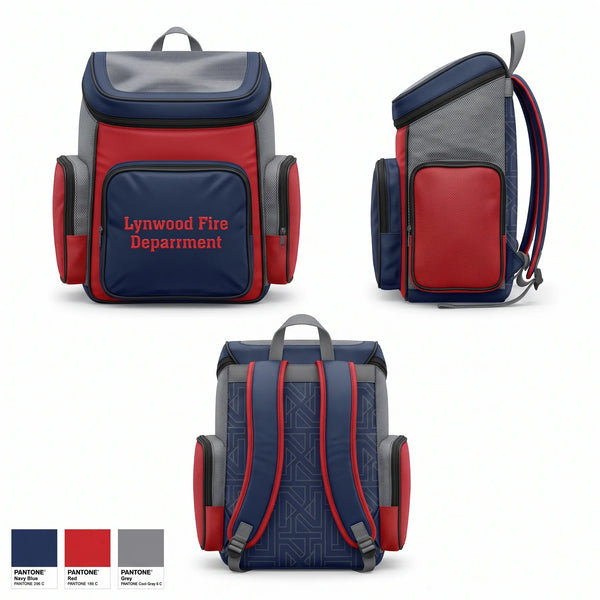 Gear Bag, Lynwood Fire Deparrment, Fire Department, Teamtime, Team time, sublimation, custom sports apparel, team uniforms, spirit wear, spiritwear, sports uniforms, custom shirts, team store, custom team store, fundraiser sports, apparel fundraiser