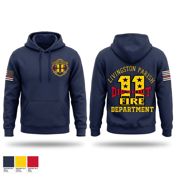 Hoodie, Livingston parish fire district 11, Fire Department, Teamtime, Team time, sublimation, custom sports apparel, team uniforms, spirit wear, spiritwear, sports uniforms, custom shirts, team store, custom team store, fundraiser sports, apparel fundraiser