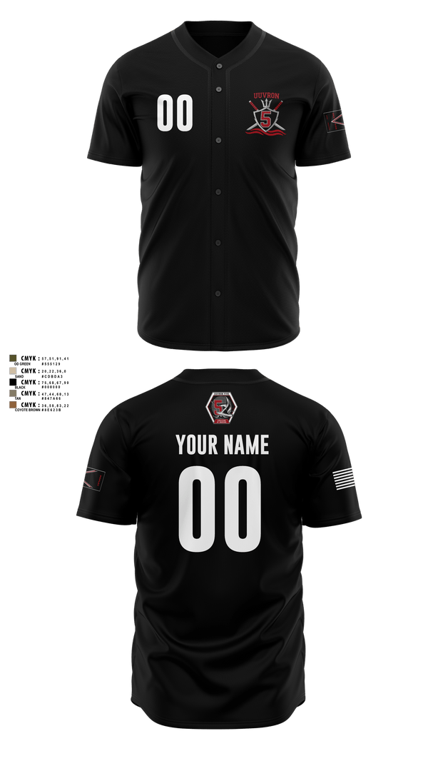 Full Button Softball Jersey, UUVRON 5, Navy, Teamtime, Team time, sublimation, custom sports apparel, team uniforms, spirit wear, spiritwear, sports uniforms, custom shirts, team store, custom team store, fundraiser sports, apparel fundraiser