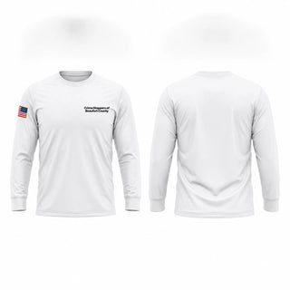 Long Sleeve Performance Shirt, Crime Stoppers of Beaufort County, Police, Teamtime, Team time, sublimation, custom sports apparel, team uniforms, spirit wear, spiritwear, sports uniforms, custom shirts, team store, custom team store, fundraiser sports, apparel fundraiser