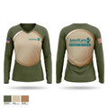 Americare Plus 58026553 Women's Long Sleeve V-neck Shirt - 1