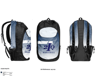 Gear Bag, 2IQ Basketball, Men's Basketball, Teamtime, Team time, sublimation, custom sports apparel, team uniforms, spirit wear, spiritwear, sports uniforms, custom shirts, team store, custom team store, fundraiser sports, apparel fundraiser