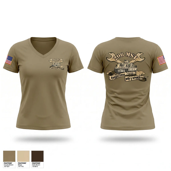 Womens Short Sleeve Vneck Shirt, 206th MST, Army, Teamtime, Team time, sublimation, custom sports apparel, team uniforms, spirit wear, spiritwear, sports uniforms, custom shirts, team store, custom team store, fundraiser sports, apparel fundraiser