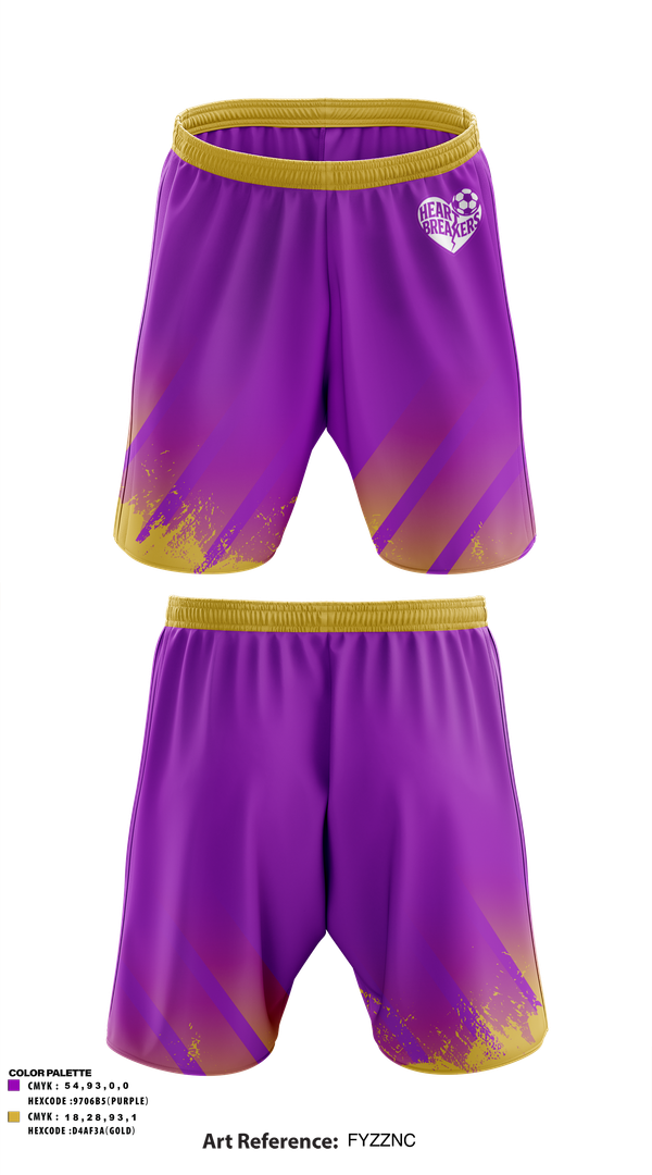 Athletic Shorts With Pockets, Heartbreakers, Men's Soccer, Teamtime, Team time, sublimation, custom sports apparel, team uniforms, spirit wear, spiritwear, sports uniforms, custom shirts, team store, custom team store, fundraiser sports, apparel fundraiser