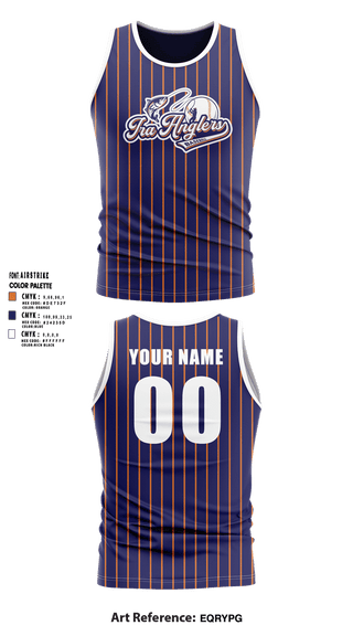 Tank Top, Ira Township Anglers, Baseball, Teamtime, Team time, sublimation, custom sports apparel, team uniforms, spirit wear, spiritwear, sports uniforms, custom shirts, team store, custom team store, fundraiser sports, apparel fundraiser