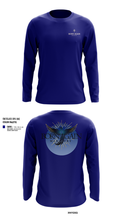 Born Again Ministry 75354236 Long Sleeve Performance Shirt 23