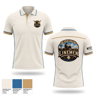 Short Sleeve Performance Polo, Wichita Linemen, Baseball, Teamtime, Team time, sublimation, custom sports apparel, team uniforms, spirit wear, spiritwear, sports uniforms, custom shirts, team store, custom team store, fundraiser sports, apparel fundraiser