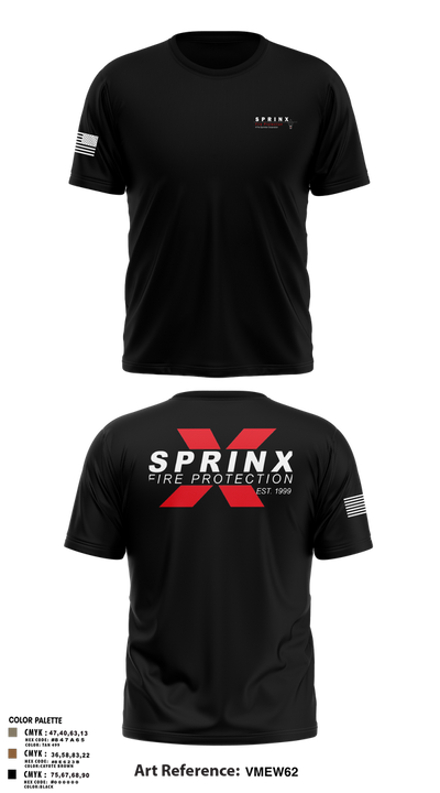 SPRINX FIRE PROTECTION 22334846 Short Sleeve Performance Shirt - 107