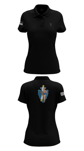 Womens Short Sleeve Performance Polo, B Co 1/114th Maintenance, Army, Teamtime, Team time, sublimation, custom sports apparel, team uniforms, spirit wear, spiritwear, sports uniforms, custom shirts, team store, custom team store, fundraiser sports, apparel fundraiser