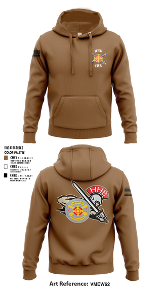 Hoodie, HHB, 428th Field Artillery Brigade, , Teamtime, Team time, sublimation, custom sports apparel, team uniforms, spirit wear, spiritwear, sports uniforms, custom shirts, team store, custom team store, fundraiser sports, apparel fundraiser