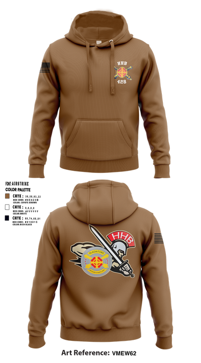 HHB, 428th Field Artillery Brigade 81466610 Hoodie - 1