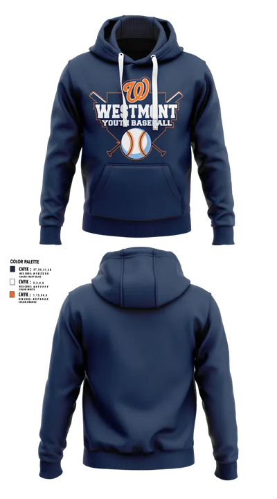 Westmont Youth Baseball 21491450 Hoodie - 5