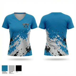 Womens Short Sleeve Vneck Shirt, Midvalley Hedhuntaz, , Teamtime, Team time, sublimation, custom sports apparel, team uniforms, spirit wear, spiritwear, sports uniforms, custom shirts, team store, custom team store, fundraiser sports, apparel fundraiser