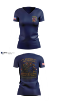 Clintwood Fire Department Women's Short Sleeve V-neck Shirt - 6