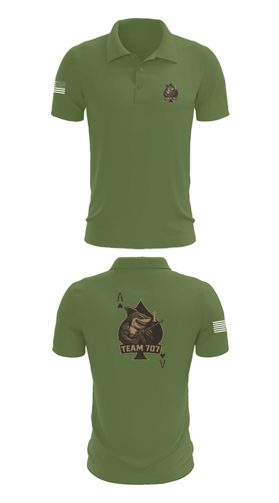 MESG1 TEAM 707 61403527 Short Sleeve Performance Polo - 45