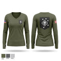 Amphibous Raid EWTGPAC Women's Long Sleeve V-neck Shirt - 1